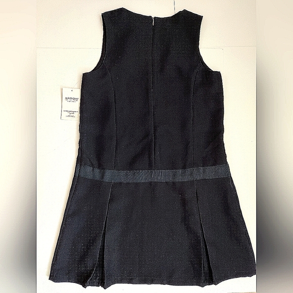 ARROW Schoolwear Uniform dress, Girls' Plus Drop Waist Jumper with White Top New - Picture 2 of 11